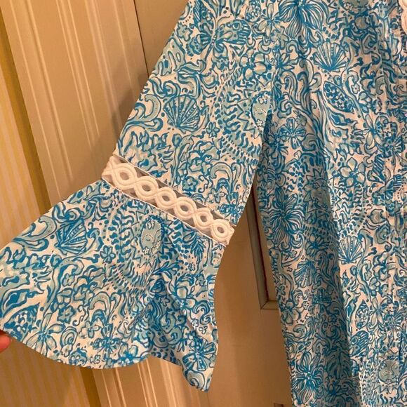 NWT Lilly Pulitzer Hollie Tunic Dress - Resort White Took Me By Sunrise size sma - Picture 2 of 7